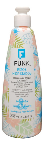 Crema Peinar Funk Rizos Hidratados Moringa Flor Loto 290 Ml