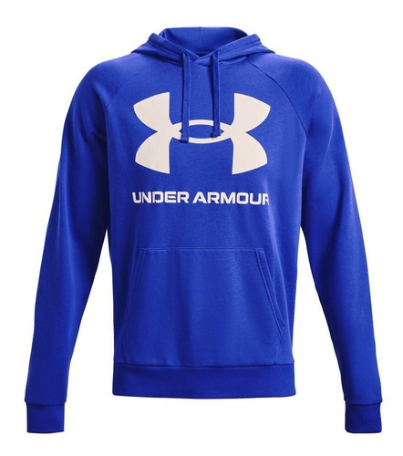 Hoodie Under Armour Rival Fleece Big Logo Hd-azul