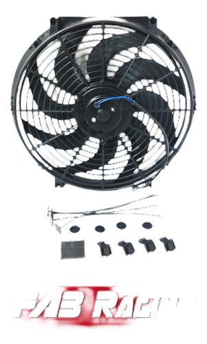 14'' 12v Eléctrico Radiador Termo Ventilador + Kits De Monta