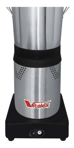 Imagem 3 de 3 de Liquidificador industrial Vitalex LQI-04 4 L inox e preto com jarra de aço inoxidável 127V/220V