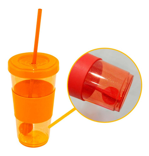 Imagen 3 de 10 de Vaso Termico Plastico Stark Glitter Kuchen