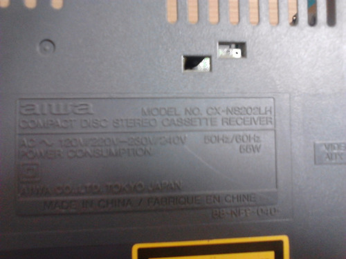 Placa Do Painel Frontal Som Aiwa Nsx-s202
