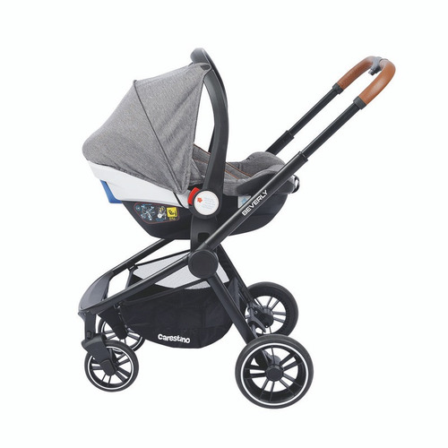 Cochecito Carestino Beverly V2 Con Accesorios - Gris