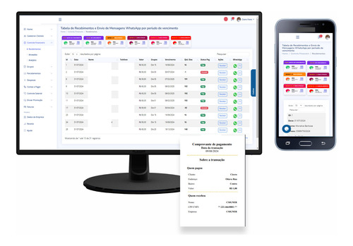 Sistema P/ Gestão De Clientes, Com Pagamentos Automatizados