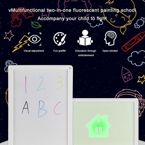 . Bloco De Desenho Mágico Com Luz Led Prancheta De Led Para