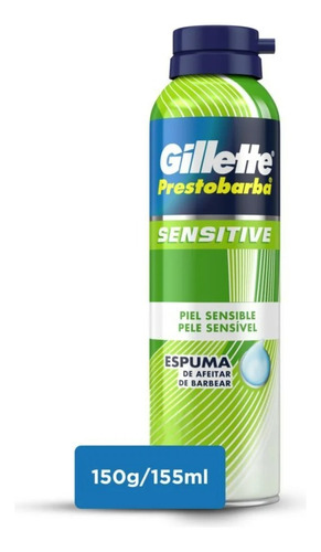 Gillette Espuma Afeitar Prestobarba Sensitive Piel Sensible 