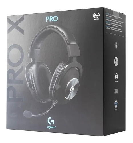 Auriculares gamer Logitech Pro X negro