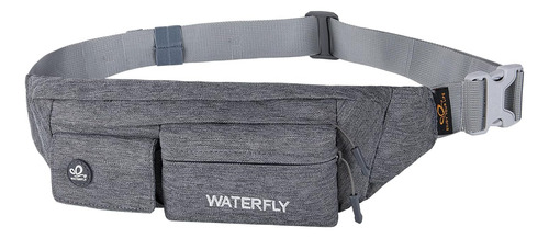 Riñonera Waterfly Unisex Resistente Al Agua - Gris Claro