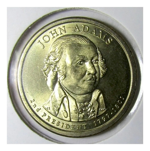 Usa Moneda 1 Dolar 2007 P Laton Adams Unc
