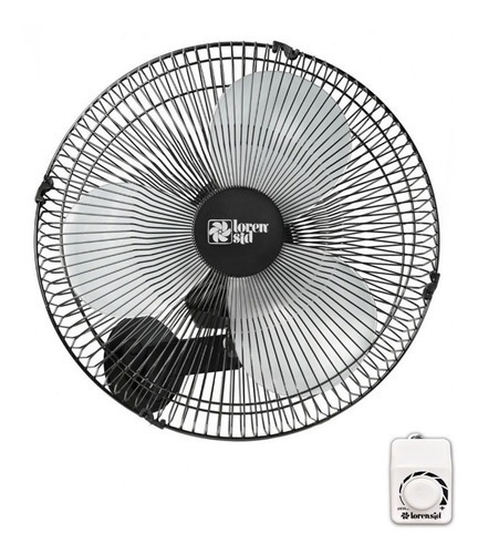 Ventilador Parede Turbo 135w Tufão Lorensid 40cm Grad. Metal