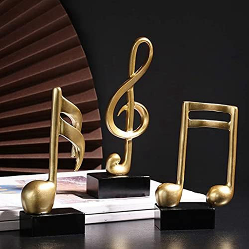 Decoración De Notas Musicales Escultura Musical Estatua De R