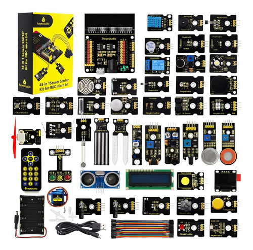 Keyestudio Kit De Inicio De 45 Sensores Para Bbc Microbit V2