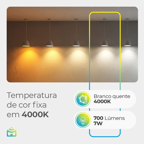 Lâmpada Inteligente Positivo Smart Lite Wifi 7w Alexa Google