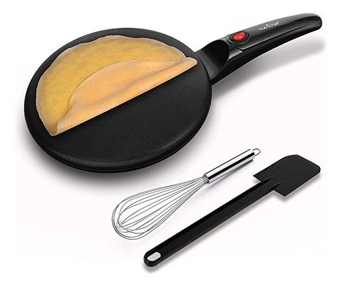 Nutrichef Plancha Eléctrica Crepe Maker Cooktop Antiadhere.