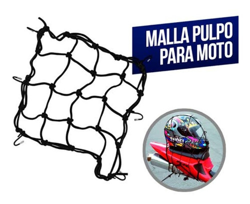 Malla Gruesa Porta Casco Para Moto