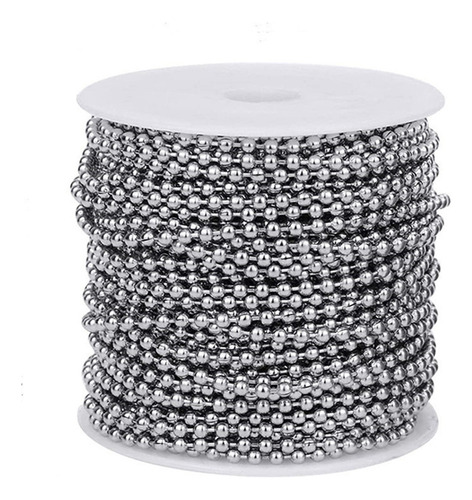 Cadenas De Bolas De Acero Inoxidable Para Collares Con Cuent