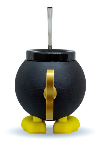 Imagen 3 de 7 de Mate Impreso En 3d Bob Omb Super Mario Excelente Calidad