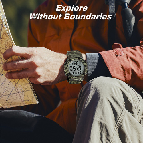 Reloj Para Hombre Deportivo Digital Multifunción Impermeable