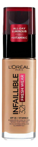 Base de maquillaje líquida L'Oréal Paris Infaillible Fresh Wear 32H - 30mL