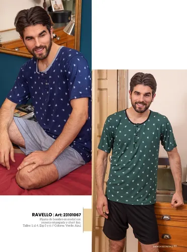 Pijamas hombre talles especiales sale
