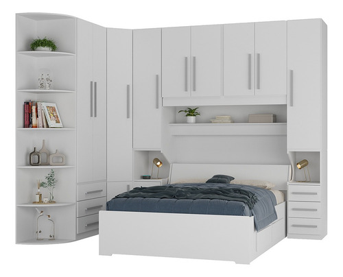 Dormitório De Casal Sem Cama 1219s Branco