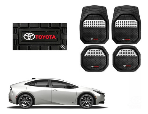 Tapetes 3d Charola Logo Toyota Prius 2023 2024 2025
