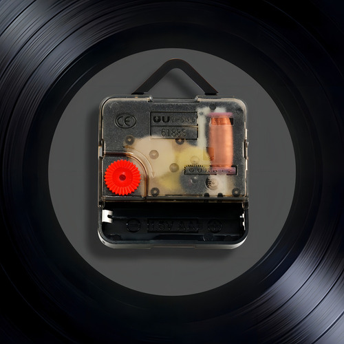 Relógio Disco De Vinil Diversos Bolota Do Carvalho - Vdi-170 Estrutura Preto Fundo Preto