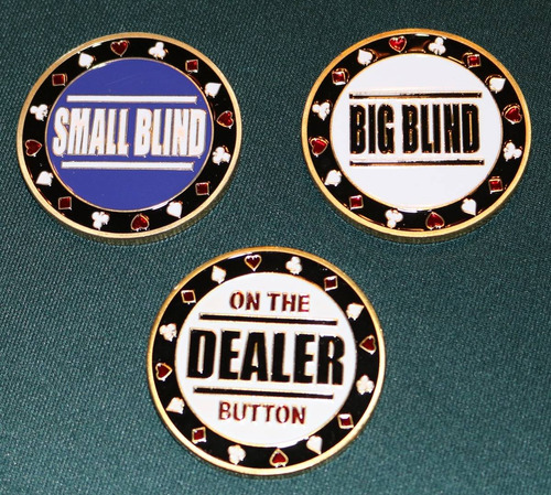 Imagen 6 de 8 de Pack Botones Poker - Dealer / Sb / Bb