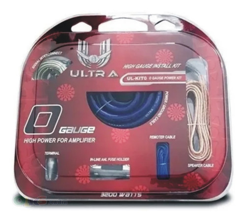 Kit De Instalacion Para Amplificador Cal. 0 Ultra Ul-kit0