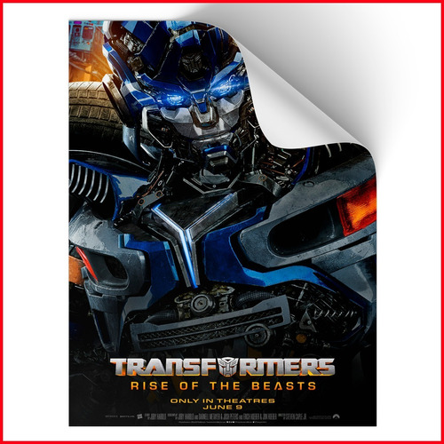 Poster Adherible Transformers Rise Of The Beasts #4- 52x35cm