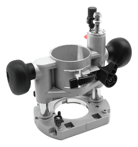 Base Elevadora Manual Negra Con Placa Sólida Ajustable