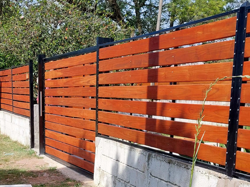 Imagen 10 de 10 de Cerramiento Hierro Madera Portones