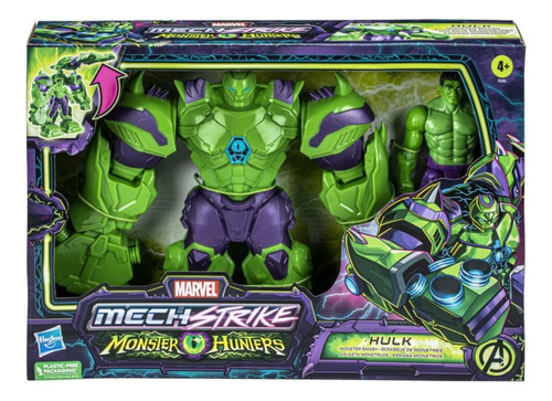 Boneco Marvel Mech Strike Monster Hunters 15 Cm - Hulk Esmag