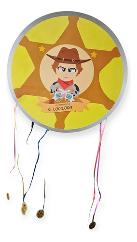 Piñata Vaquero Cotillón Cumpleaños