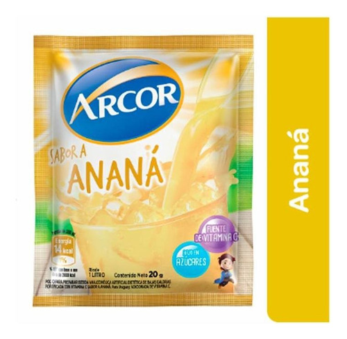 Jugo Anana 20 Gr Arcor Jugos En Polvo