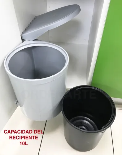 Cesto De Basura Residuos Plastico Extraible P bajo Mesada