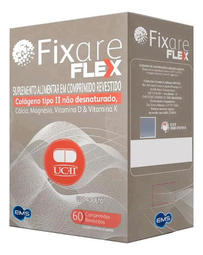 Fixare Flex Caixa 60 Comprimidos Com Colageno Tipo 2