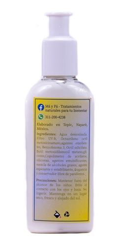 Protector Solar En Crema Má Y Pá 117 Grs
