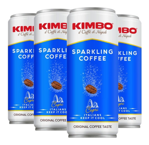 Imagen 1 de 4 de Kimbo Sparkling Coffee X12 - Bebida Refrescante De Café