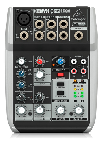 Behringer Q502usb - Mezclador Analógico+ Garant Tnda Oficial