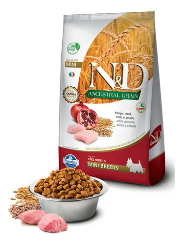 Alimento N&D Ancestral para perros adultos de razas pequeñas, 2,5 kg