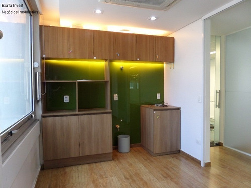 Imagem 10 de 12 de Conjunto Comercial No Condomínio Conjunto Morumbi Com 415,93 M², 1 Por Andar, Possui Layout Constituído Por 2 Salões, Entremeados Por Área De Convivência E Salas De Reunião, 1 Copa - Cc00065 - 688695