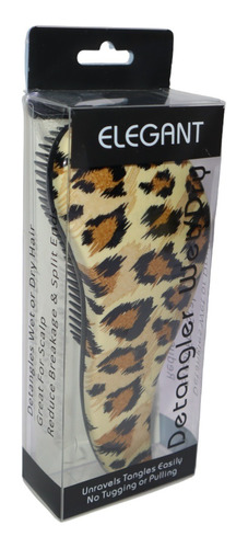 Cepillo De Cabello Detangler Elegant Animal Print