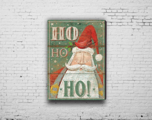 Cuadros Decorativos Navideños Santa Snowman 30x40 2pz