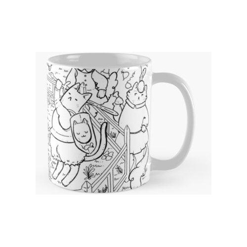 Taza Duelo Medieval Gatuno  Calidad Premium