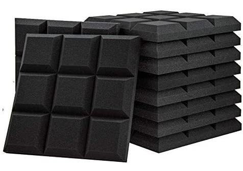 Paneles Acústicos Fstop Labs 12 Pzs 2'' X 12'' X 12'' -negro