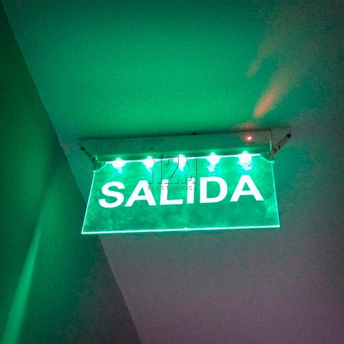 Imagen 5 de 10 de Cartel Led Salida 35x20 Bateria Recargable 220v Cuotas