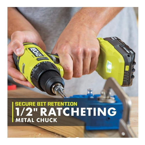 Ryobi Pcl1200k2 Kit Taladro 1/2 Y Atornillador 1/4 18v 2 Bat (Reacondicionado)