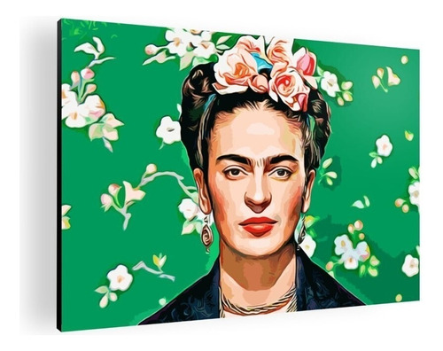 Cuadro Decorativo Moderno Mural Poster Frida Kahlo 42x30 Mdf Color N/a Armazón N/a
