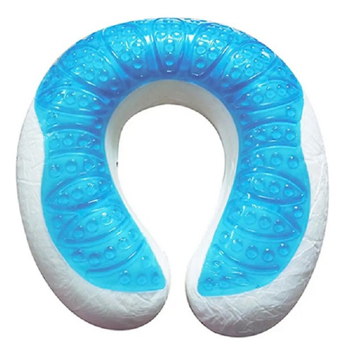 Collarin Almohada Cervical Viscoelástica Cuello U Gel Funda